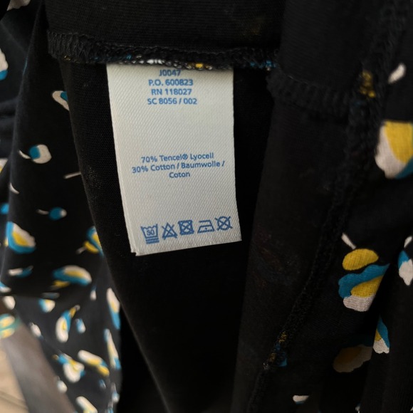 Boden Tencel Lyocell Boho Long Sleeve Abstract Colorblock Floral Top Blouse US 6 - Picture 4 of 5